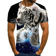 Load image into Gallery viewer, Lion 3D printed T-shirt
