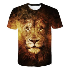 Load image into Gallery viewer, Lion 3D printed T-shirt
