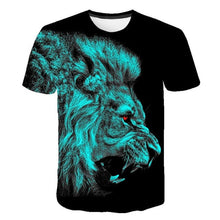 Load image into Gallery viewer, Lion 3D printed T-shirt
