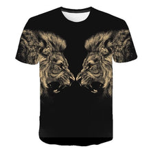 Load image into Gallery viewer, Lion 3D printed T-shirt

