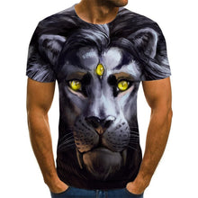 Load image into Gallery viewer, Lion 3D printed T-shirt
