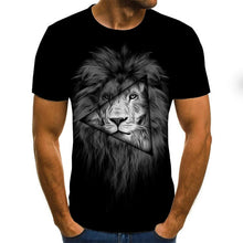 Load image into Gallery viewer, Lion 3D printed T-shirt
