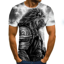 Load image into Gallery viewer, Lion 3D printed T-shirt

